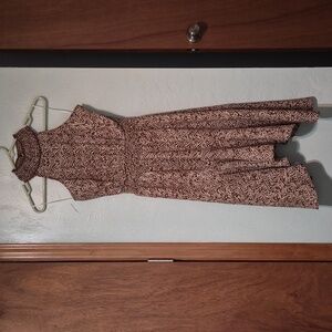 Maurices Brown Chevron Halter Dress